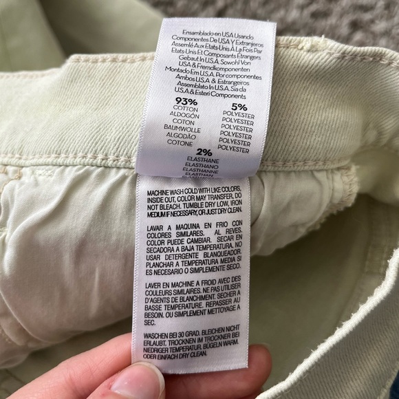 MOTHER The Hustler Ankle Fray Jeans in Second Chance Green Womens Size 28 - Picture 12 of 16